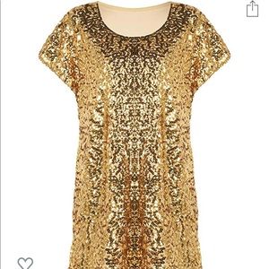 Gold Sequin Tunic